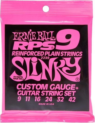[749699122395] Ernie Ball Super Slinky RPS Nickel Wound Electric Guitar Strings - 9-42 Gauge