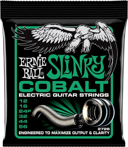 [749699127260] Ernie Ball Not Even Slinky Cobalt Electric Guitar Strings - 12-56 Gauge